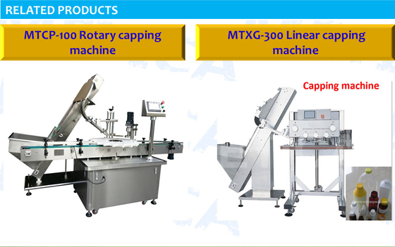 Suspension Bottle Linear Automatic Screw Capping Machine Pressing And Screw Cap
