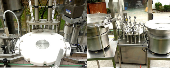 Precision 10ml-100ml Monoblock Filling Capping Machine with Servo Motor Driven Piston Technology