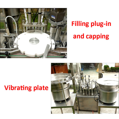 Precision 10ml-100ml Monoblock Filling Capping Machine with Servo Motor Driven Piston Technology