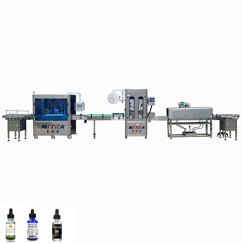 Mesin pengisian botol otomatis dengan kecepatan servo 1500-3000bph + pengisian piston dan kompatibilitas multi-cap