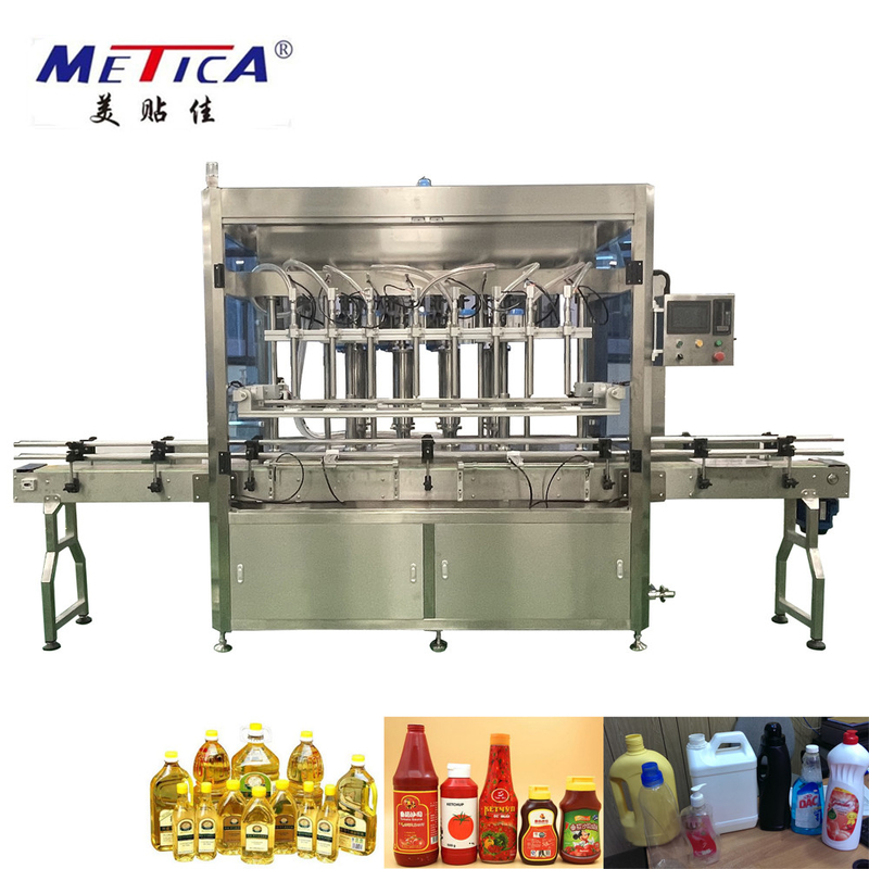 4-10 Mesin Pengisi Botol Otomatis 304/316 Servo Driven