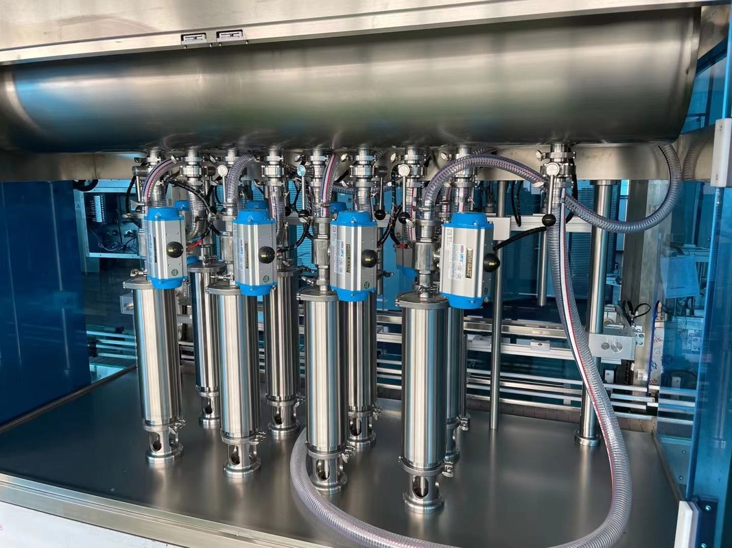 Mesin pengisi botol saus otomatis 500KG dengan sistem kontrol PLC dan pengisian piston servo motor