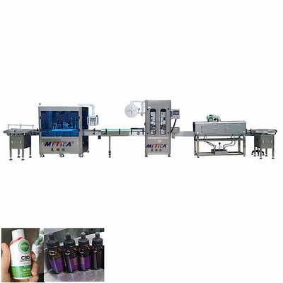 Lini Produksi Botol 10ml Cbd Capping Labeling Vial Oil Filling Machine