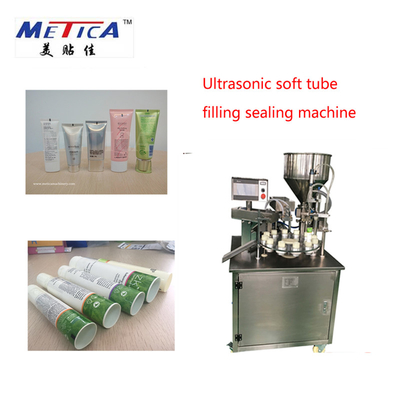 1500bph Soft Tube Semi Otomatis Mengisi Mesin Penyegel Dengan 30L