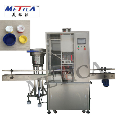 Botol Oli Mesin Linear Automatic Screw Capping Machine Pressing Dan Screw Cap