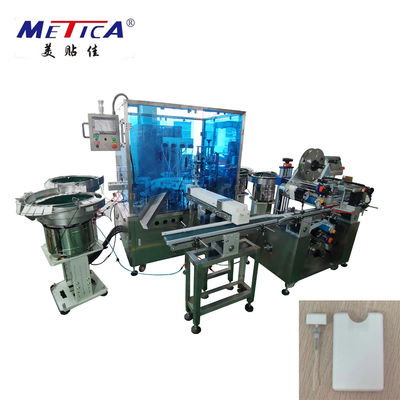 220V 2kw Monoblock Filling Dan Capping Machine Hand Sanitizer Filling Line