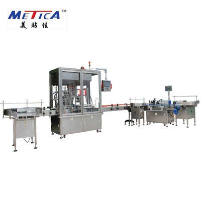 Lini Produksi Pembotolan Sirup METICA Mesin Pengisian Dan Pembungkus Botol Hewan Peliharaan
