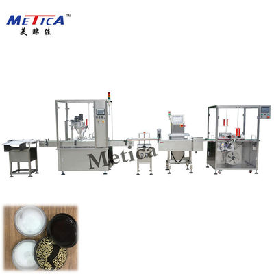 Lini Produksi Pembotolan Berbasis Servo 3Kw 220V Untuk Bubuk Longgar