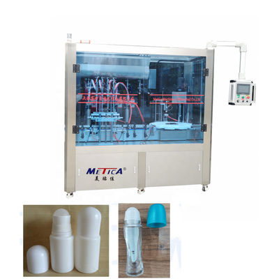 PLC Auto Monoblock Filling Dan Mesin Capping Mesin Pengisi Botol Penetes