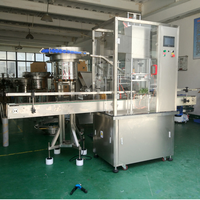 Mesin Capping Botol Minyak Goreng 80mm 1000bph Linear Screw Capping Machine