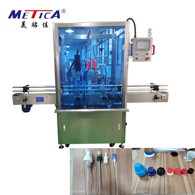 1500BPH Deterjen Botol Capping Machine Linear Capping Machine Dengan Cap Feeder
