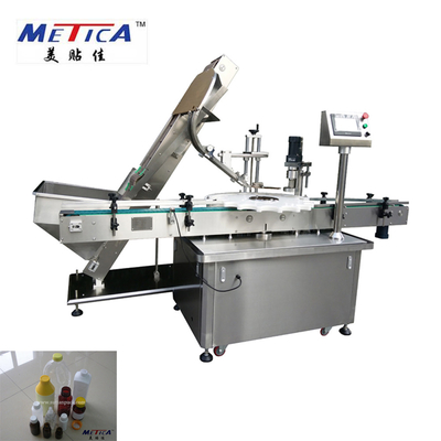 SS304 Minyak Kelapa Lug Cap Capping Machine 3000BPH Dapat Diprogram